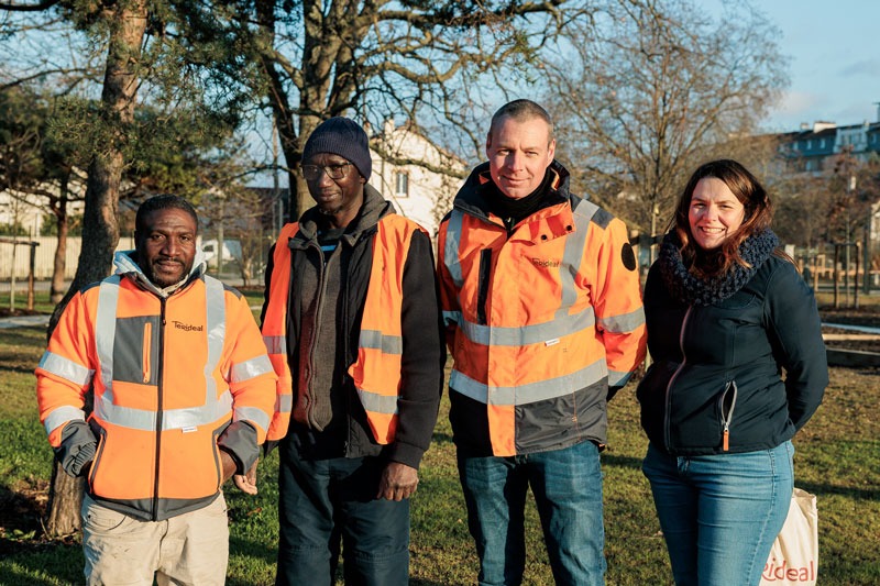parc madelaine riffaud - équipe