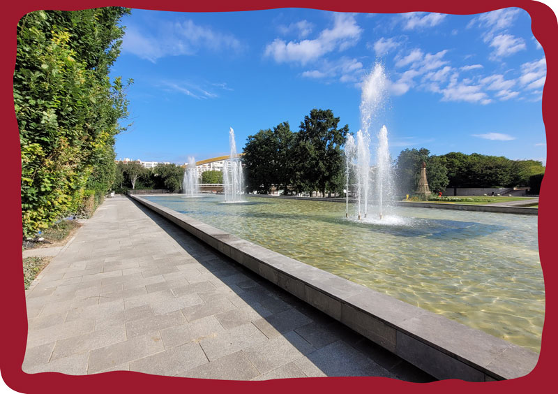 reprise illustrée parc andré citroen à paris