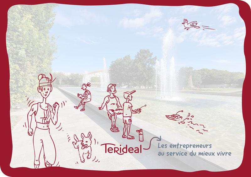 reprise illustrée parc andré citroen à paris