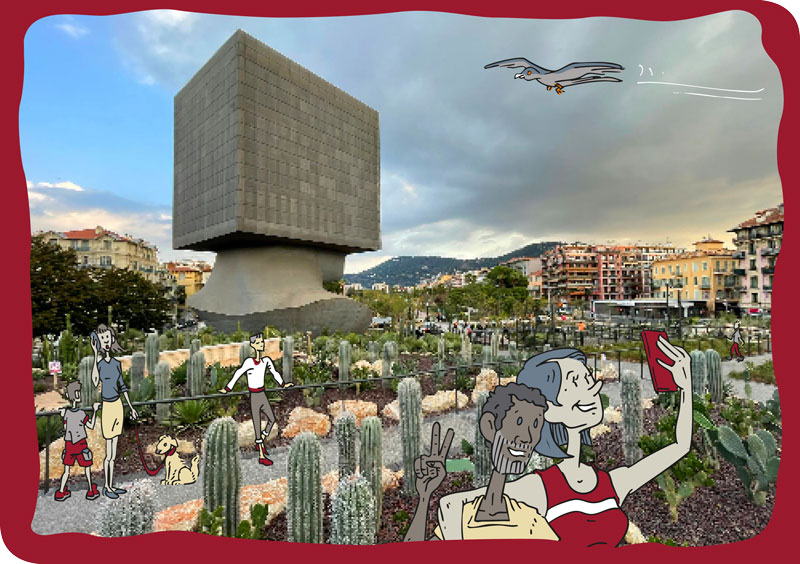 reprise illustrée promenade du paillon à nice